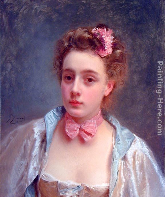Dressed for the Ball painting - Gustave Jean Jacquet Dressed for the Ball art painting